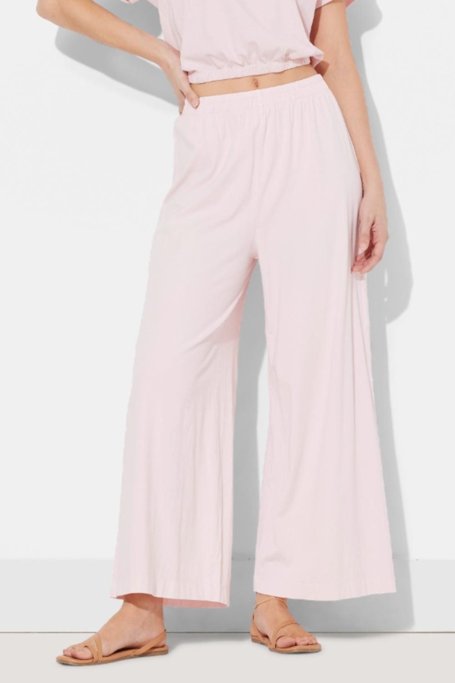 Women Ocean Drive | Hibiscus Pink Washed Garment Dye Pant