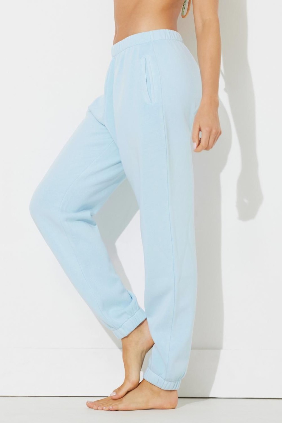 Women Ocean Drive | Sky Blue Pigment Dye Jogger