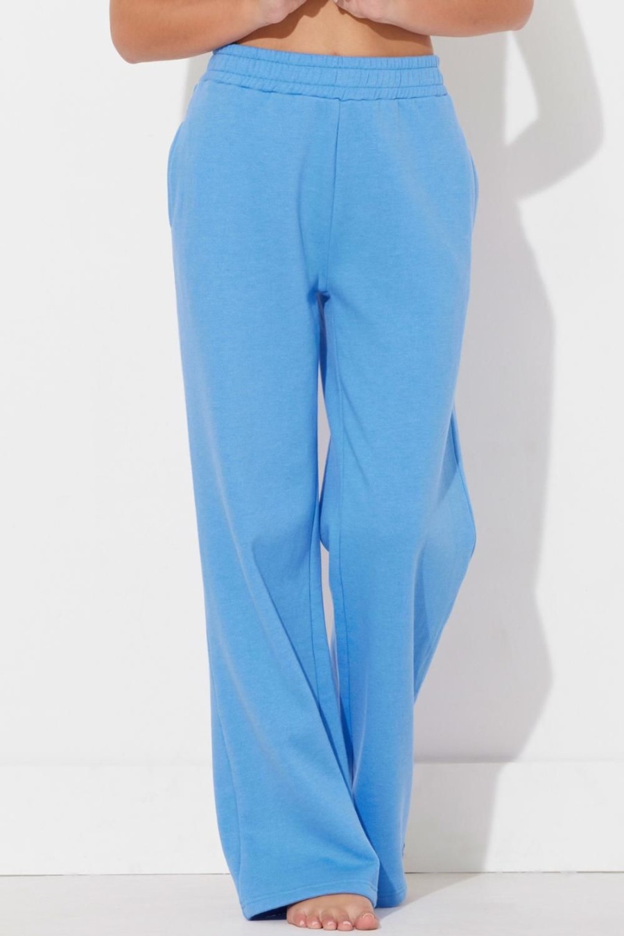 Women Ocean Drive | Seabright Blue Surf Wash Wide Leg Pant