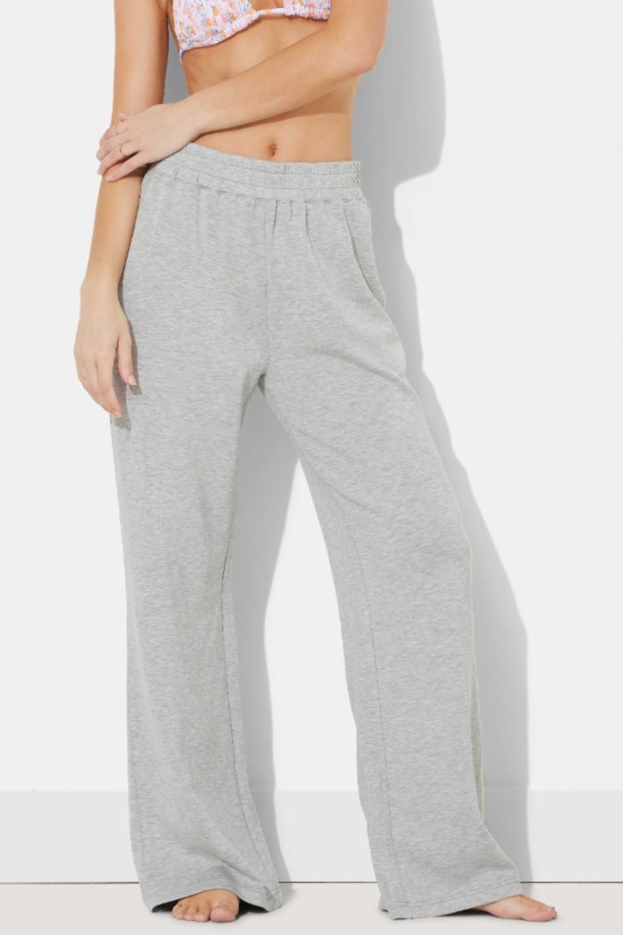 Women Ocean Drive | Heather Grey Cloud Fleece Od Pant