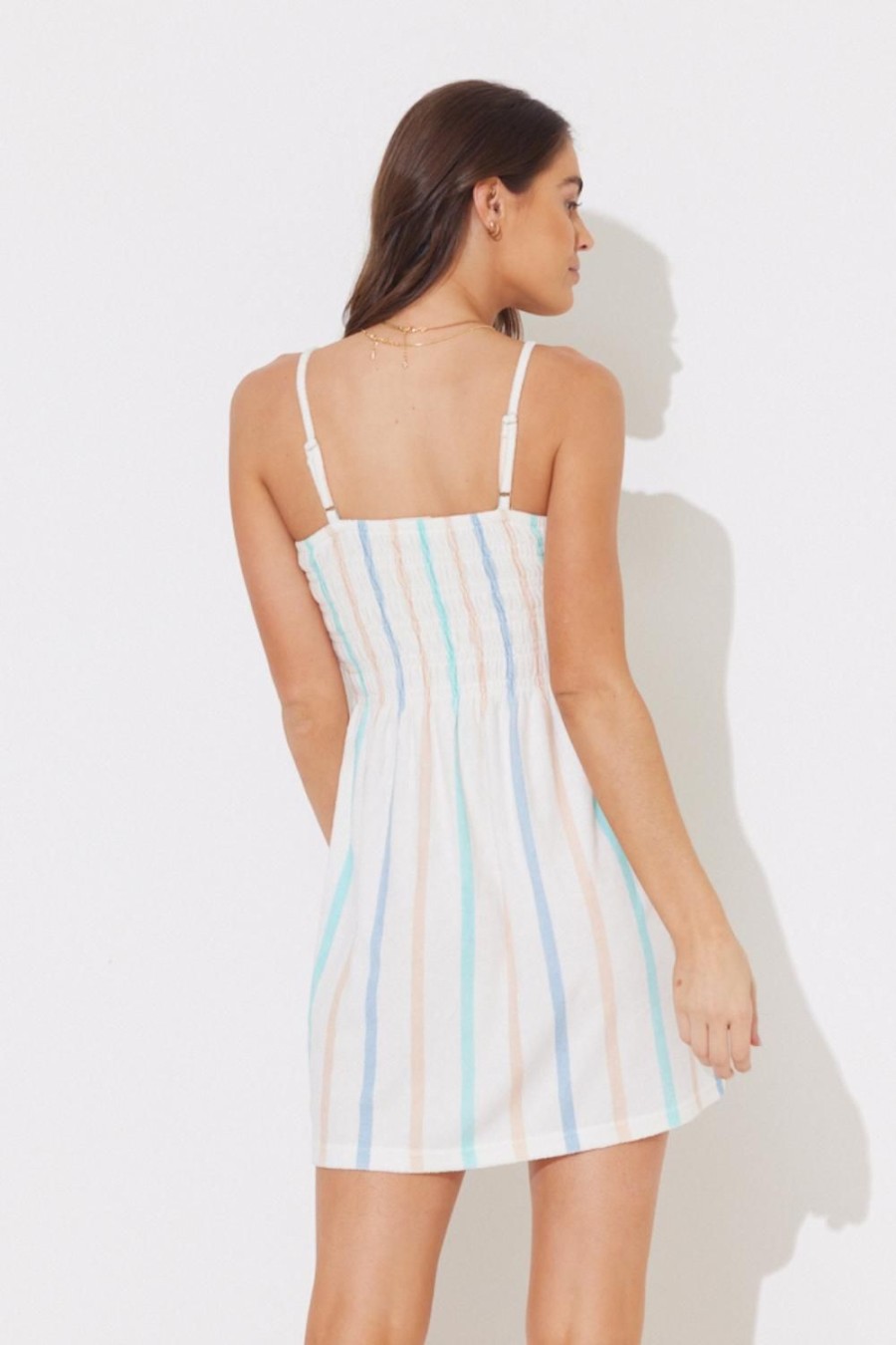 Women Ocean Drive | Sorbet Stripe Terry Cloth Dress