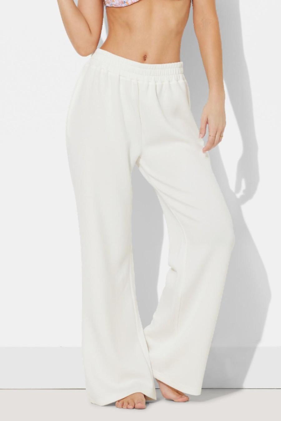 Women Ocean Drive | Bright Ivory Cloud Fleece Od Pant