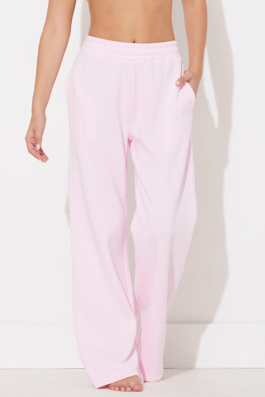 Women Ocean Drive | Paradise Pink Surf Wash Wide Leg Pant