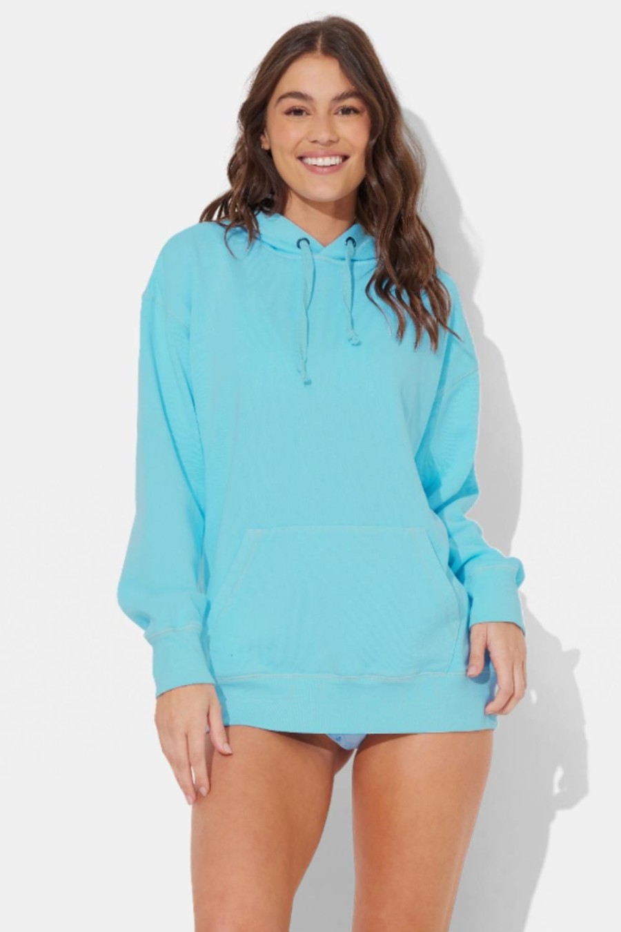 Women Ocean Drive | Laguna Beach Pigment Dye Pullover Hoodie