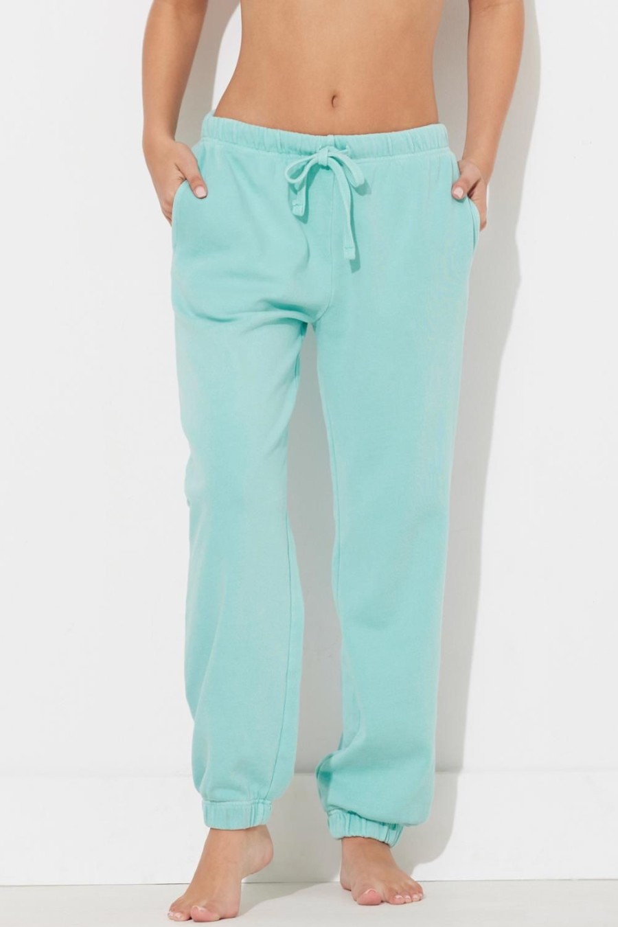 Women Ocean Drive | Waterfall Sage Garment Dye Jogger