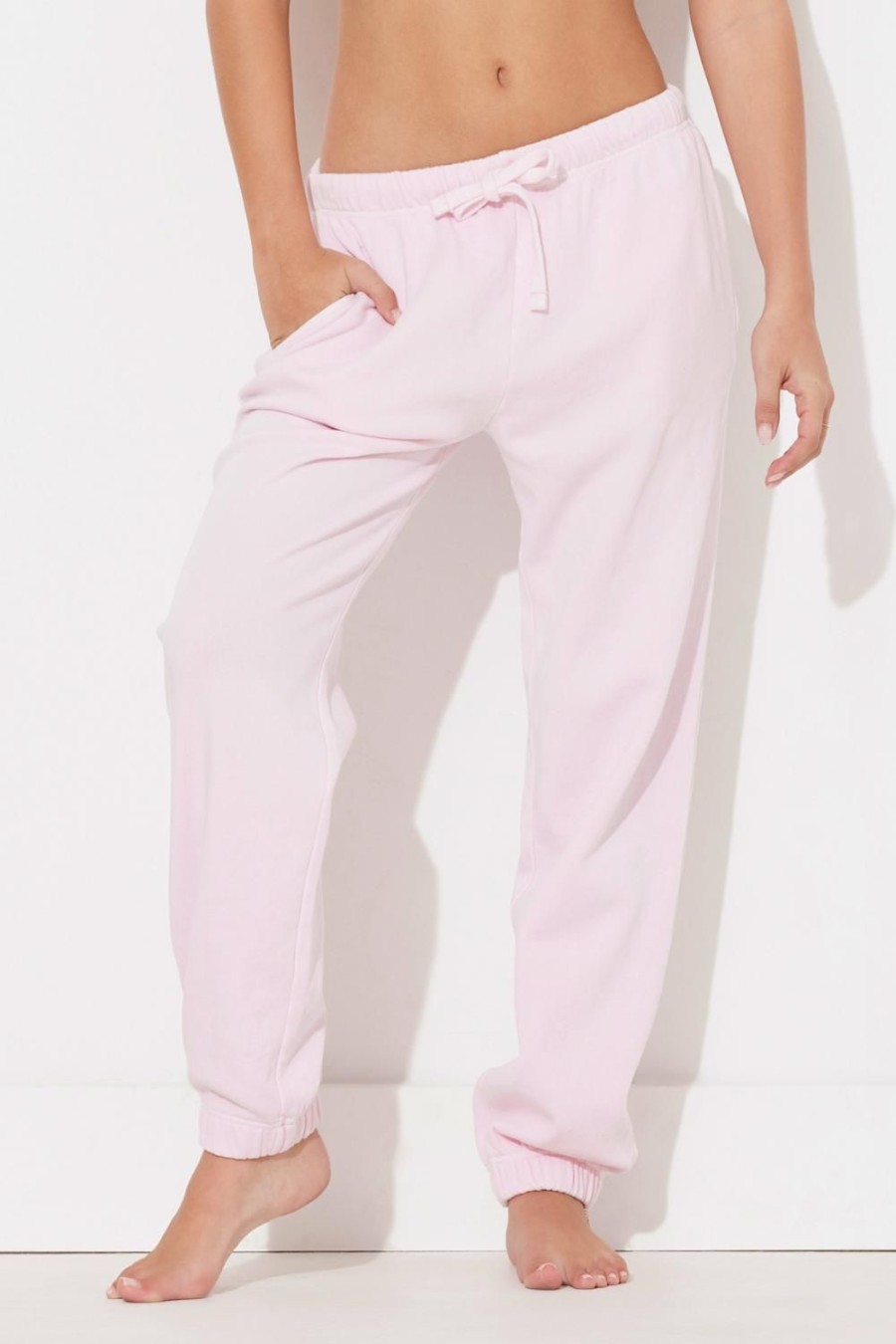 Women Ocean Drive | Hibiscus Pink Garment Dye Jogger