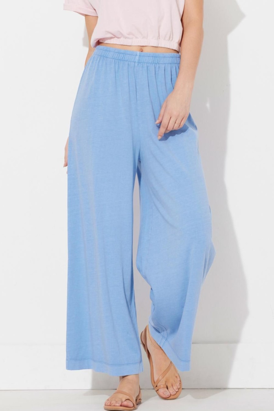 Women Ocean Drive | Periwinkle Washed Garment Dye Pant