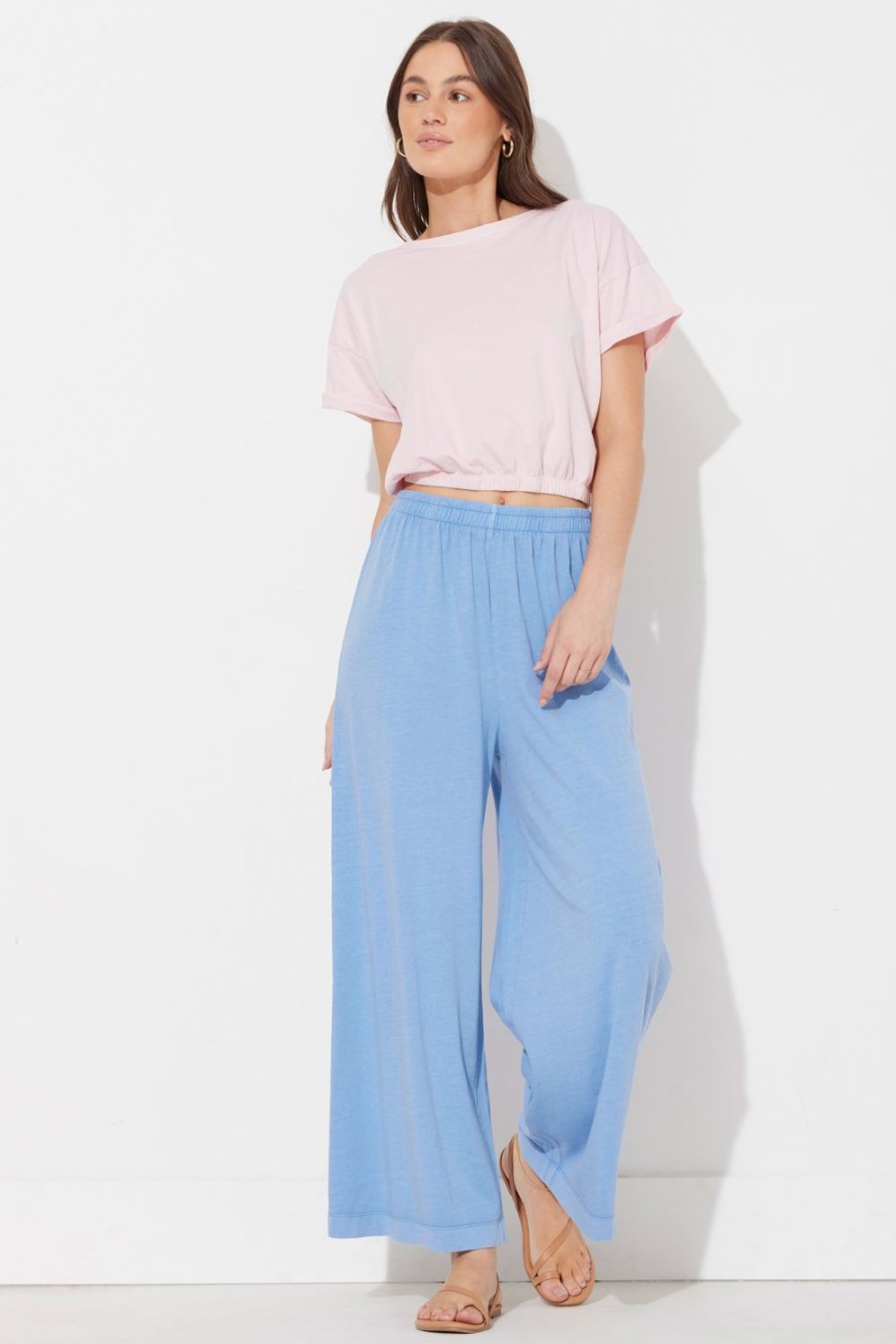 Women Ocean Drive | Periwinkle Washed Garment Dye Pant