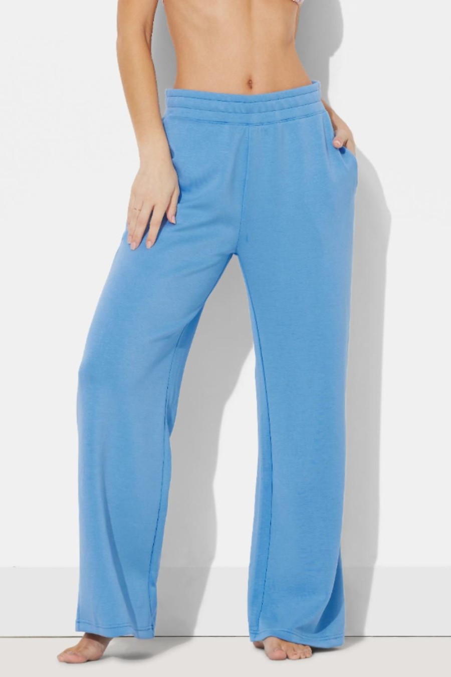 Women Ocean Drive | Hightide Blue Cloud Fleece Od Pant